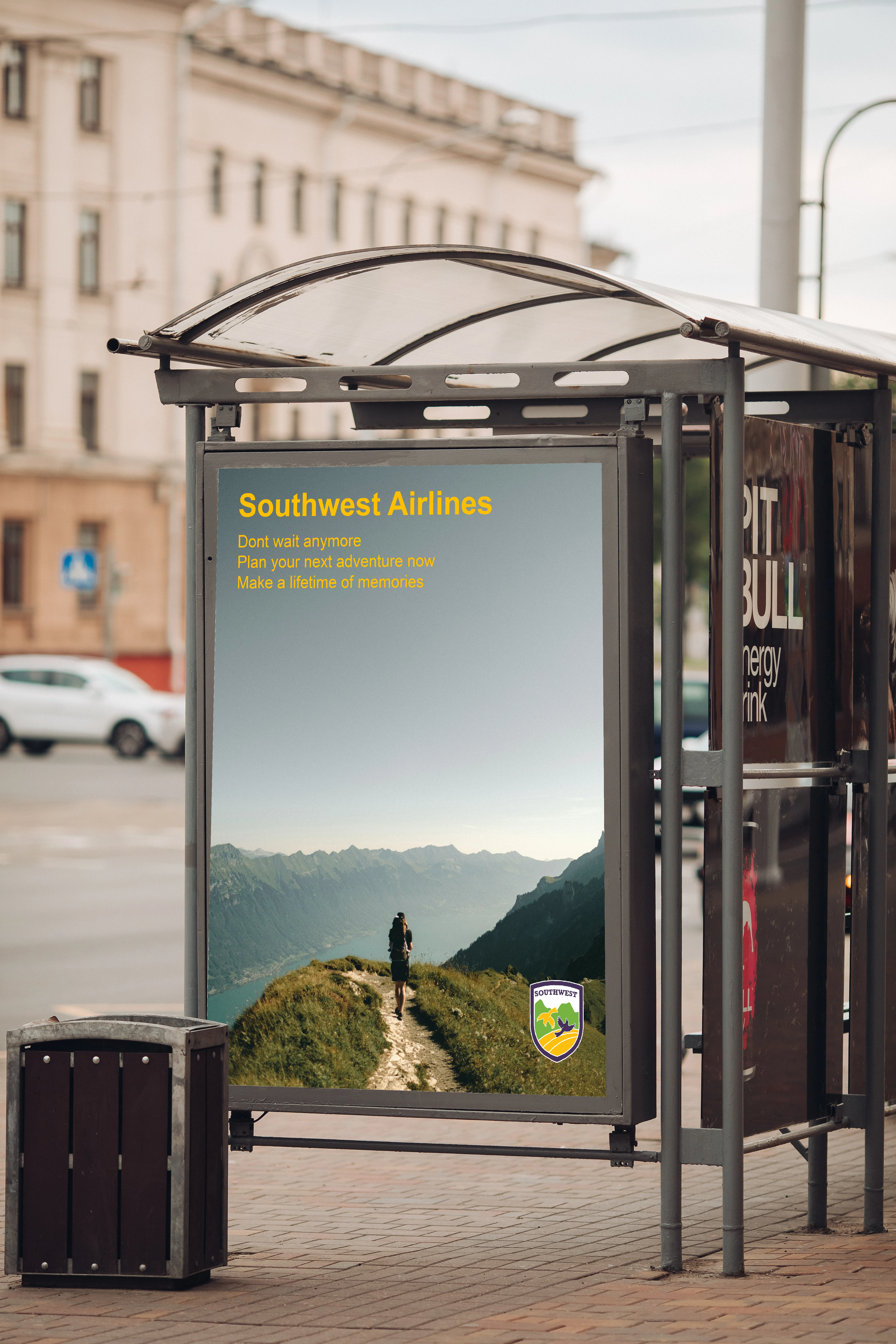 An advertisement for a persons new adventure